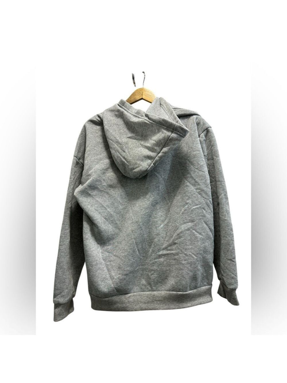 I ❤️ MY HOT GIRLFRIEND Grey Long Sleeve Hoodie with Kangaroo Pocket - Picture 6 of 8